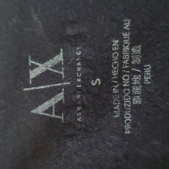 4/$20 Armani Exchange A | X black logo womans tshirt - Picture 7 of 9